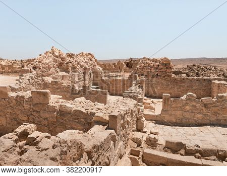 Shivta - A National Park In Southern Israel, Includes The Ruins Of An Ancient Nabatean City In The N