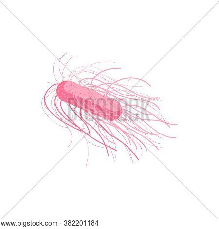 Pathogen Flagellum Bacteria Microorganism. Bacterial Germ, Virus, Epidemic Pathogenic Cell, Protozoa