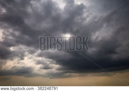 Gloomy Dark Clouds In The Infernal Sky