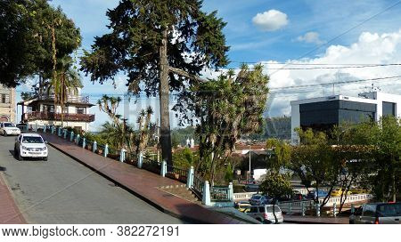Cuenca, Ecuador - August 22, 2020: Historic Center Of Cuenca, Ecuador, Unesco World Heritage Site. V