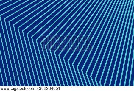 Abstract Horizontal Striped Background. Ultra Thin Abstract Lines On Blue