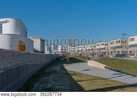 New Residential Buildings In The Riedberg District, Frankfurt Am Main, Germany