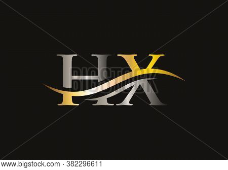 Hx Logo For Business And Company Identity. Creative Letter Hx Logo Vector Template.