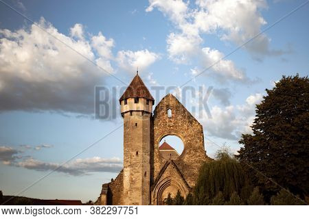Carta - Ruins of Medieval Cistercian abbey from Carta village, Sibiu county, Transylvania, Romania