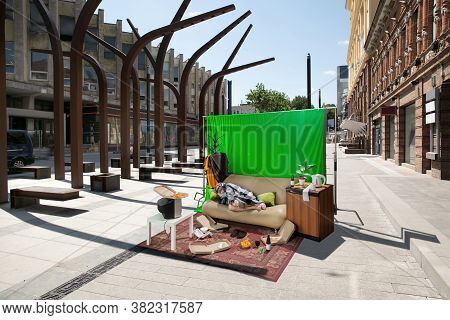 Happy And Lack Of It - Man Feels Sad Inside His Own World, Personal Space Even If Its All Aroung Ful