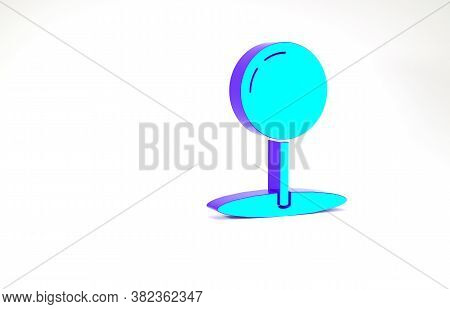Turquoise Push Pin Image & Photo (Free Trial) | Bigstock
