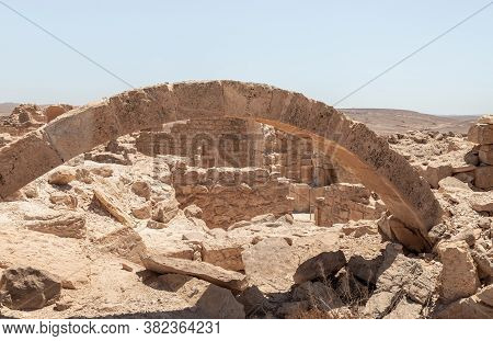Shivta - A National Park In Southern Israel, Includes The Ruins Of An Ancient Nabatean City In The N