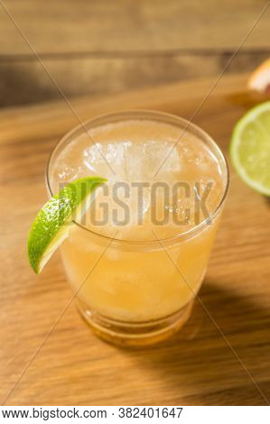 Boozy Refreshing Rum Navy Grog Cocktail