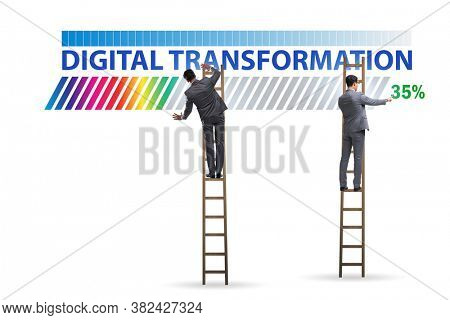 Digital transformation and digitalization concept