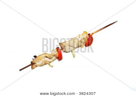 Chicken Kebab Isolated