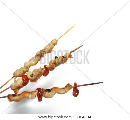 Chicken Kebab Isolated