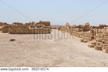 Shivta - A National Park In Southern Israel, Includes The Ruins Of An Ancient Nabatean City In The N