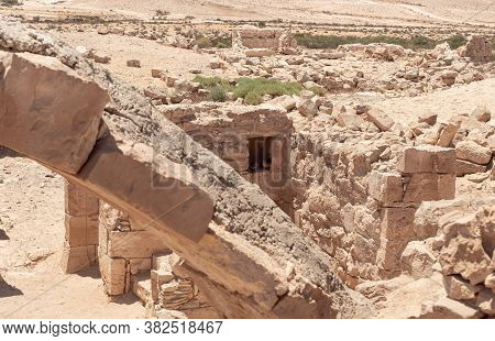 Shivta - A National Park In Southern Israel, Includes The Ruins Of An Ancient Nabatean City In The N