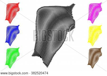 Barisal City (peoples Republic Of Bangladesh) Map Vector Illustration, Scribble Sketch City Of Baris