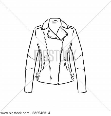 Hand Drawn Vector Illustration. Creative Black Contour Art Work. Ink Fashion Illustration. Vector Il