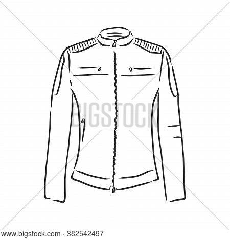 Hand Drawn Vector Illustration. Creative Black Contour Art Work. Ink Fashion Illustration. Vector Il