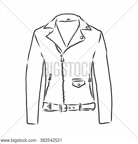 Hand Drawn Vector Illustration. Creative Black Contour Art Work. Ink Fashion Illustration. Vector Il