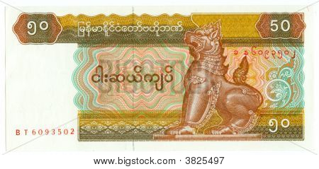 Bill 50 kyat de Mianmar