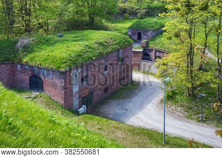 View Of The Historical Fortifications On The Gradowa Mountain On A Sunny Day. Gdansk, Poland.