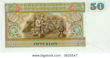 Bill 50 kyat de Mianmar