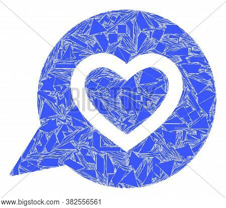 Debris Mosaic Favourite Heart Message Icon. Favourite Heart Message Collage Icon Of Spall Elements W
