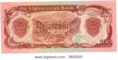 100 Afghání Bill z Afghánistánu