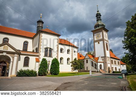 Zbraslav, Czech Republic- 24.08.2020: Church Of St. Jacob The Elder In Zbraslav - Prague, Czech Repu