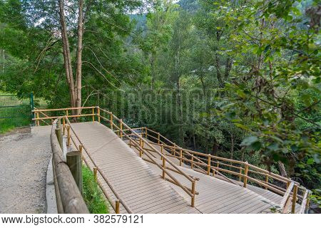Bridge The Valira Del Orient River In Cami Ral In Summer In Andorra.