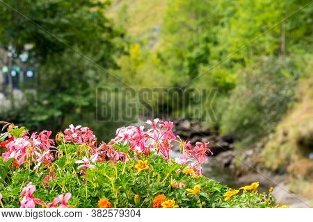 Valira Del Orient River In Cami Ral In Summer In Andorra.