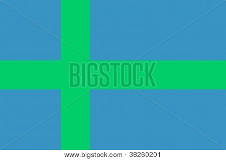 Wotische Menschen Flagge