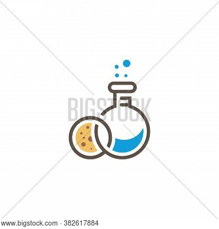 Lab Cookies Logo Design Vector Template, Icon Symbol, Creative Design Concepts