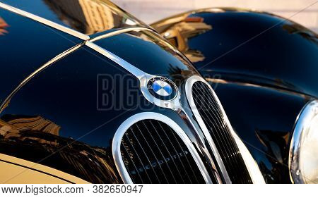 Doha,qatar- 30 March 2020: 1937 Bmw 327 Classic Car Cabriolet