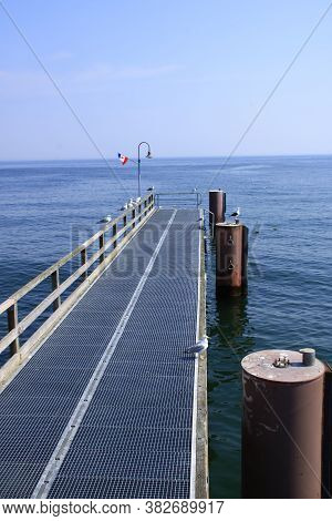 Goehren, Deutschland, Germany\n08.08.2020\nview Of The Pier Near Göhren On The Baltic Island Of Rüge