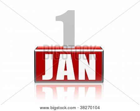 1 jan Chiffren und Briefe im block