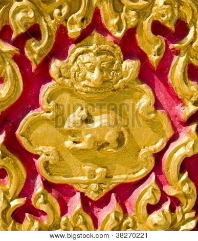Thai zodiákus év - tigris melyik van a Wat Suantan (nan, Thaiföld)