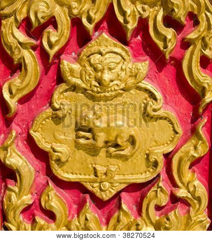 Thai zodiákus év - patkány melyik van a Wat Suantan (nan, Thaiföld)