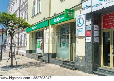 Tarnow, Poland - June 13, 2020: Getin Bank Branch In Tarnow.