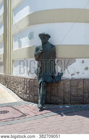 Tarnow, Poland - June 13, 2020: Monument Of Polish Poet Roman Brandstaetter.