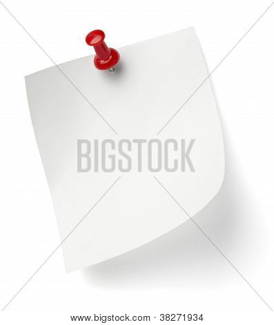 Push Pin And Note Paper Office Business