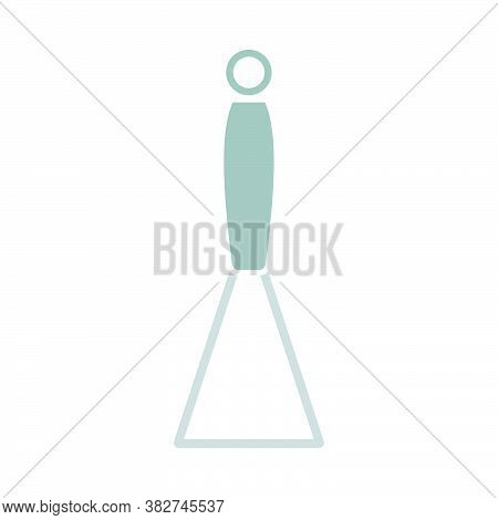 Potato Masher Icon. Flat Color Design. Vector Illustration.