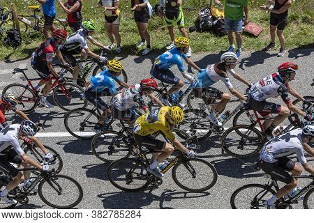 Saint-françois-longchamp, France - July 19, 2018: The British Cyclist Geraint Thomas Of Team Sky Wea