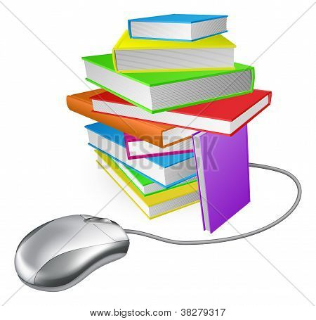 Book Stack Computer Mouse