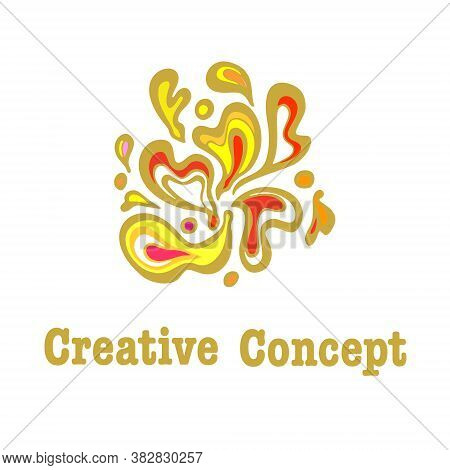 Bright Abstract Creative Concept Logo Vector. Logotype Designs Template, Element Symbol For Template