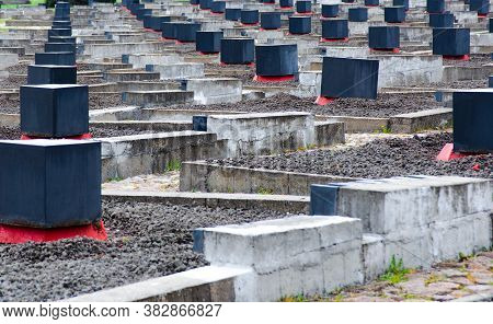 Khatyn, Belarus - 05.02.2020: The Bells In Khatyn. The Cemetery Of Burned Villages.