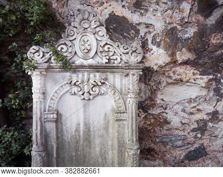 Ablution Before Prayer, In Istanbul, Turkey, A Beautiful Marble Fountain For Ablutions