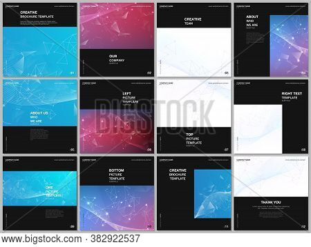 Brochure Layout Of Square Format Covers Design Templates For Square Flyer Leaflet, Brochure Design, 