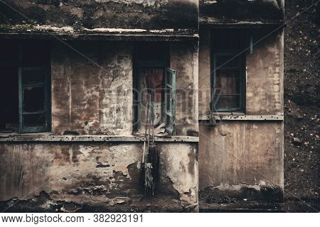 Old building closeup in Xiahao Old street in Chongqing, China.