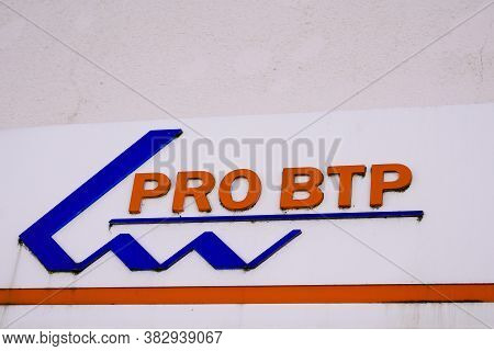 Bordeaux , Aquitaine / France - 08 25 2020 : Pro Btp Logo Sign On Office Entrance Store Building Age