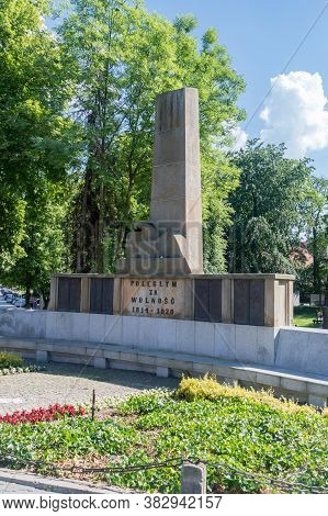 Bochnia, Poland - June 13, 2020: Monument To Those Who Died For Freedom In The Years 1914 - 1920.