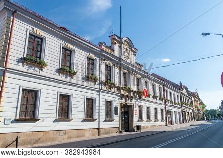 Bochnia, Poland - June 13, 2020: Town Hall Of Bochnia.